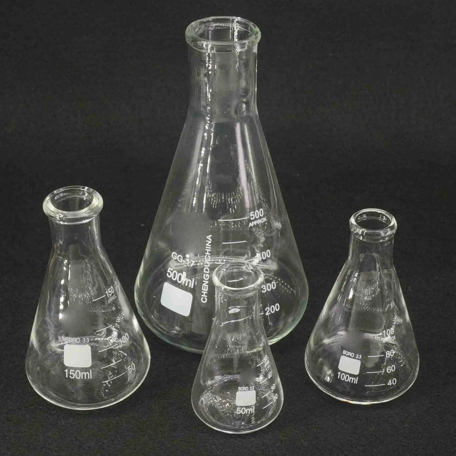 50 мл 100 150 200 250 300 500 1000 2000 3000 5000 коническая фляга Erlenmeyer G3.3 лаборатория из