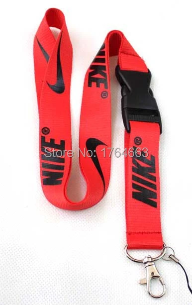 red and black nike lanyard