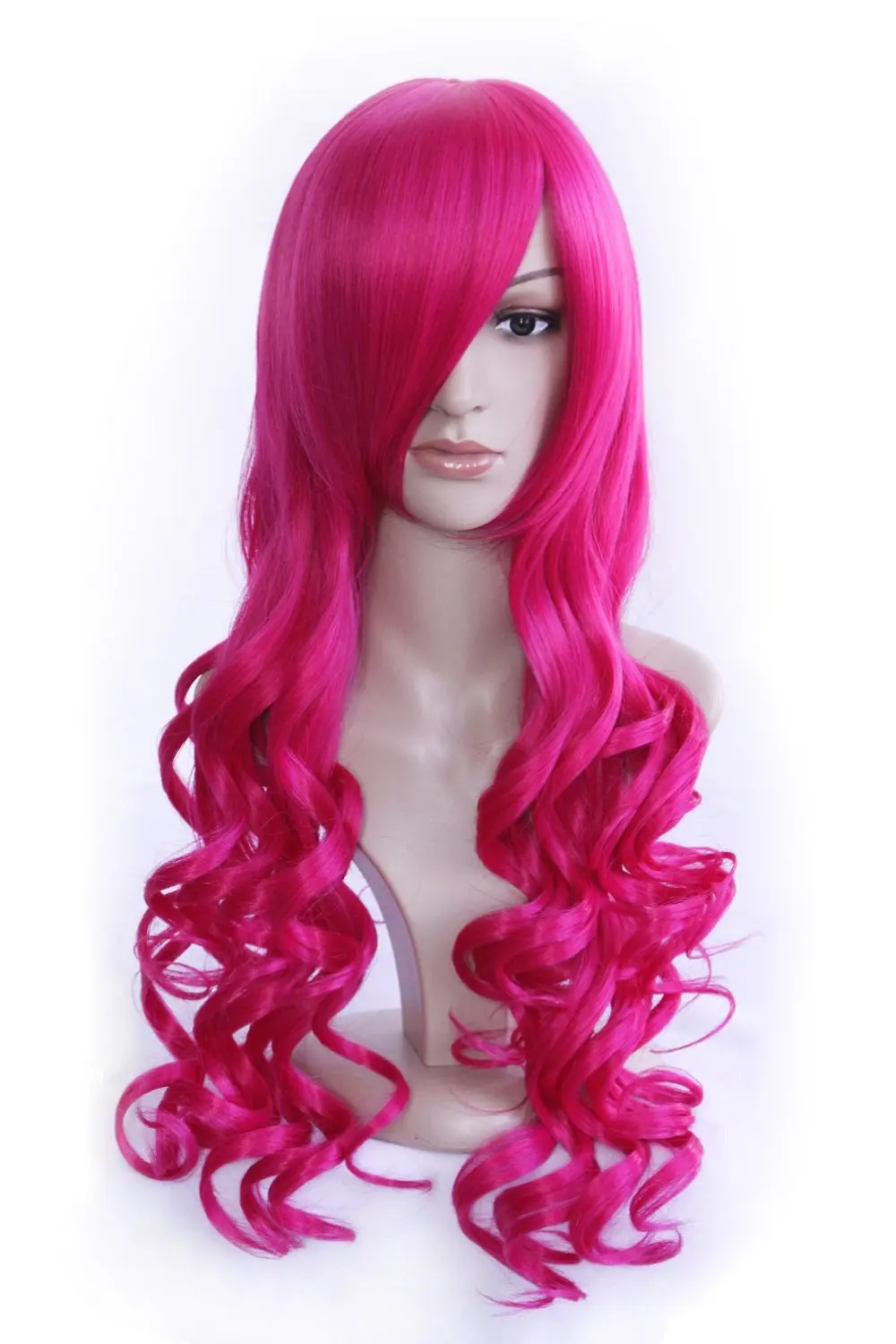 

32'' 80cm Wave Rose Red Japanese Anime Megurine Luka Cosplay Wig