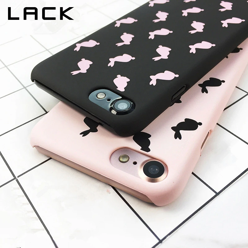 LACK Cartoon Animal Rabbit Painting Case For iphone7 Case For iphone 5S SE 6 6S 7 8 Plus Fashion Hard PC Frosted Cute Back Cover