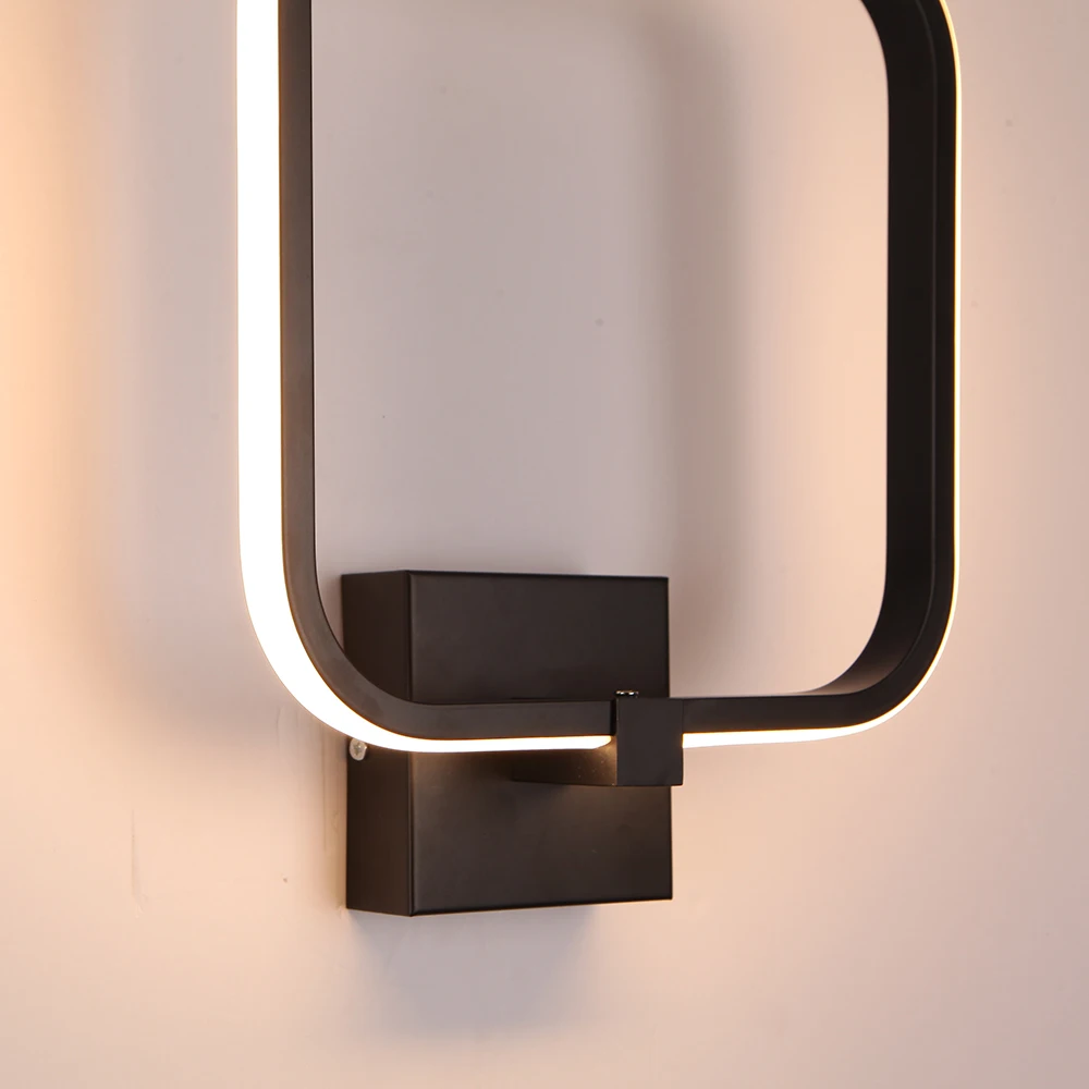 Современный скандинавский дизайн Белый Черный светодиодный настенный светильник Бра Светильники для лофт Декор спальни дома лестницы