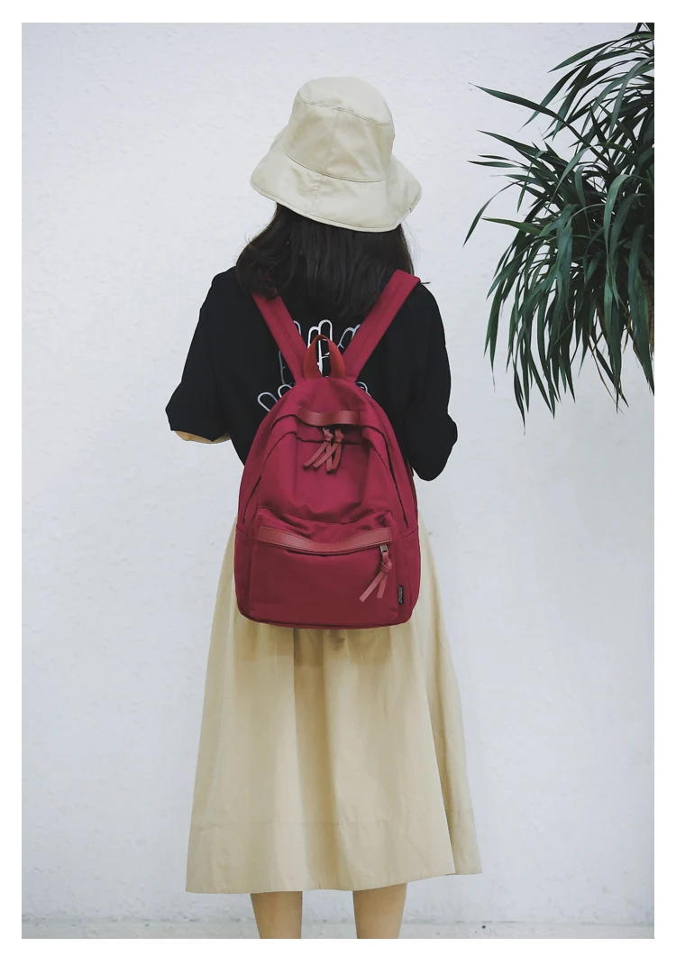 Menghuo High Quality Women Canvas Backpack Teenage Girls Leisure Backpack Bag Vintage Stylish Female School Bag Bookbag Mochilas (15)