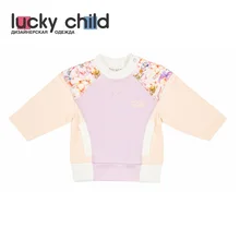 Кофточка Lucky Child с начёсом для девочек, арт. 26-33f(Тропический рай) [сделано в России, от 2-х дней]