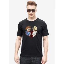CHUCKY 7 Halloween T shirt Men Japanese font b Anime b font Men Shirt Short Sleeve