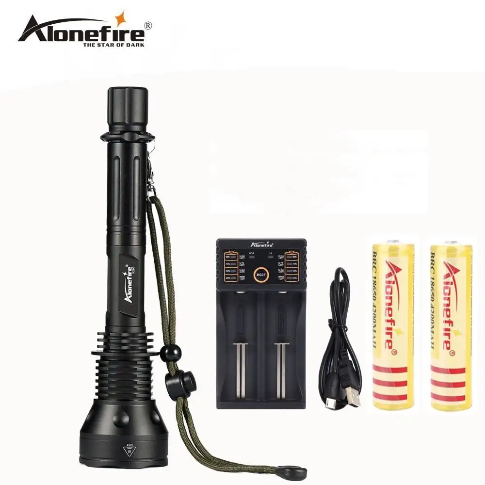 

AloneFire X280 cree xml t6 powerful telescoping led flashlight tactical torch flash light self defense with 18650 battery