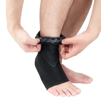 Gobygo Enkel Compressie Ondersteuning Anti-Slip Voor Mannen Vrouwen Gym Fitness Nylon Elastische Voet Bandjes Protector Voetbal Brace