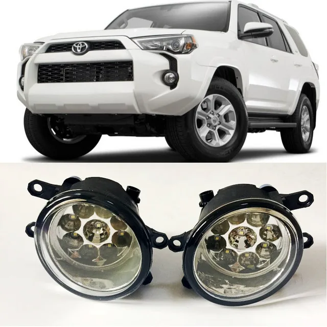 For Toyota 4Runner 2014 2015 2016 2017 9 Pieces Leds Fog Lights H11 H8