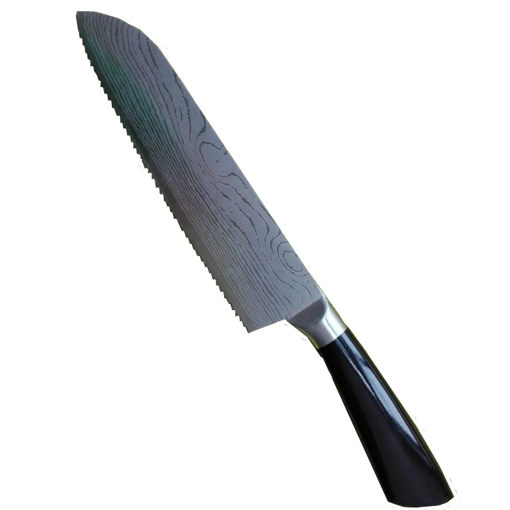 2016 grade stainless steel sharp knife 8'' inch Sawtooth bread knife