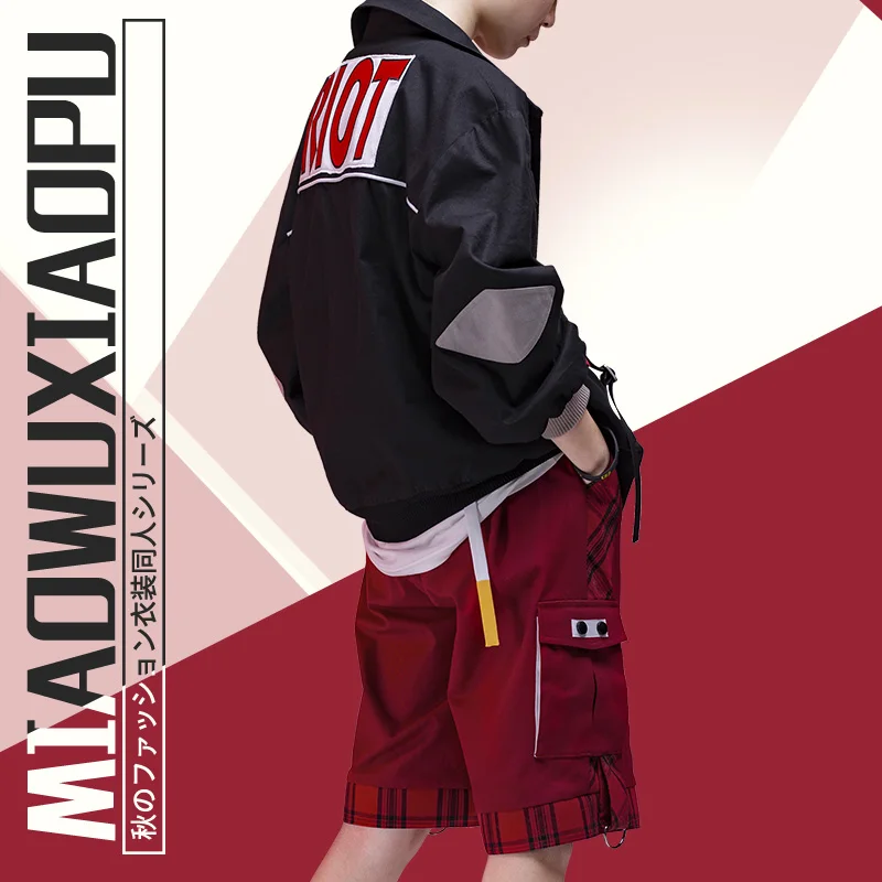 

MY HERO ACADEMIA Kirishima Eijiro Cosplay Costume Halloween Uniform Coat+Pants+T-shirt+Socks S-XL