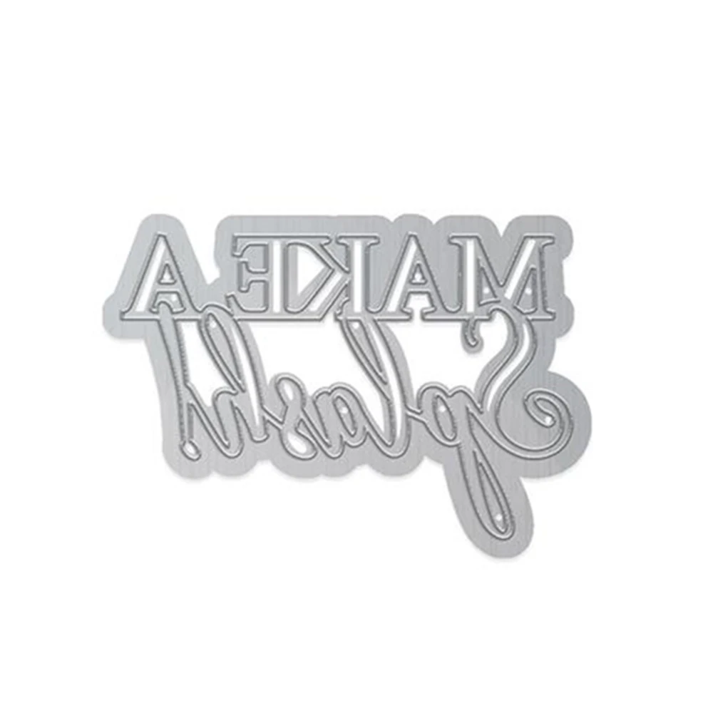 

56mm*39MM Make A Splash Making Scrapbook Greeting Card Hollow Metal Cutting Dies Stencil Frame Embossing Template DIY