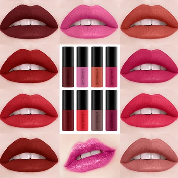 

Sample Size Mini Liquid Lipstick Waterproof Long-Lasting Matte Easy To Carry 12 Colors 3.5g Lip Makeup Brand LAMUSELAND TSLM2