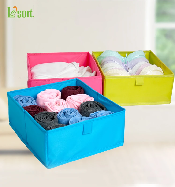 

Colorful Washable Foldable Drawer Storage Box Free shipping