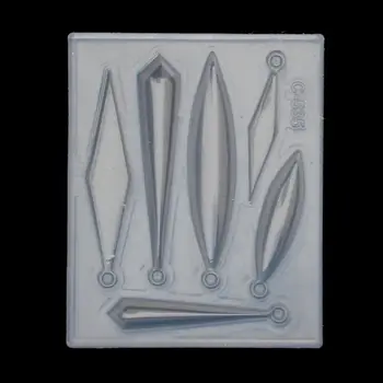 

2Pcs Earring Necklace Bar Pendant Silicone Mold Epoxy Resin Molds Jewelry Tools