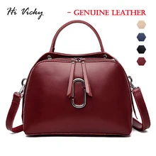 Real Genuine Leather Handbags 2019 Luxury Brand Handbags Women Bags Designer Female Crossbody Bags Women Shoulder Bag Red Ladies women genuine leather handbags bucket ladies shoulder bags cow leather luxury handbags women bags designer brand ladies bags
