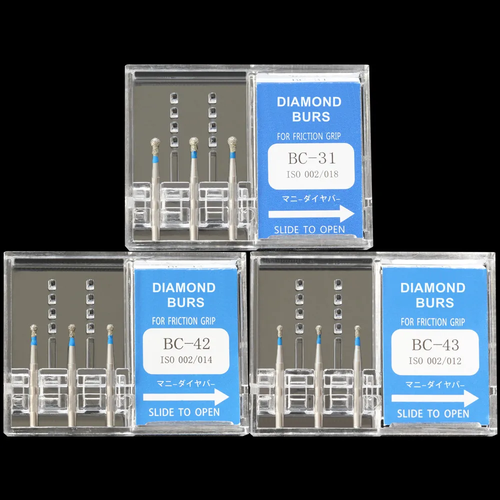 10 Коробки(30 шт.) зубные Алмазные Боры BC-31/BC-42/BC-43 полировщик дрель FG 1,6 мм высокой Скорость наконечник DIA-BURS