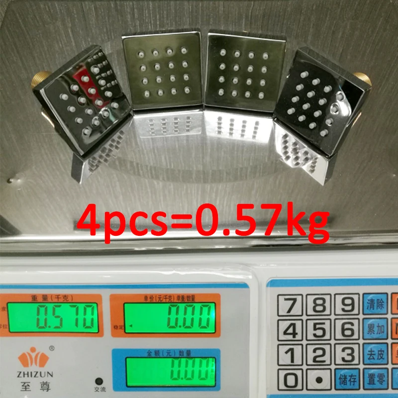 quyanre wanfan frap gappo 6PCS 2 inch Shower Body Massage Spray Jets 6 Unids Bath SPA Massage Jets Sprayer Aerosols Brass Chorros Shower Body Made8