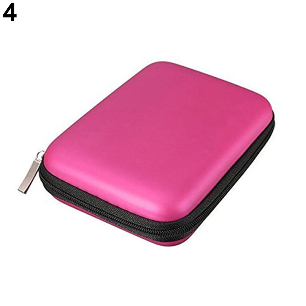 Портативный защитный чехол для внешнего жесткого диска, защитный чехол для жесткого диска 2,5 дюйма, USB внешний жесткий диск для жесткого диска - Цвет: Rose  Red