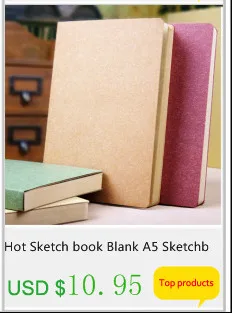 Hot A4 Sketchbook Diary Vintage Notebook paper 96 Sheets drawing Sketch book daily memos Office School Supplies Gift