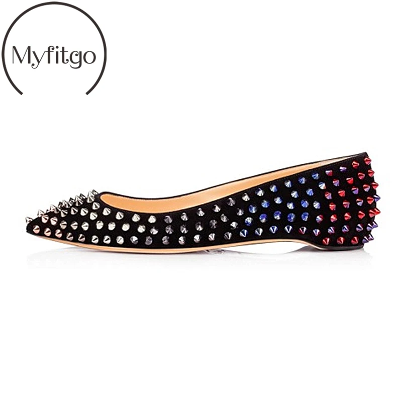 

Myfitgo Gradation Rivets Woman Flat Casual Shoes Female Loafers Fashion Shoes Spring Summer Shallow Slip On Women's Loafers New
