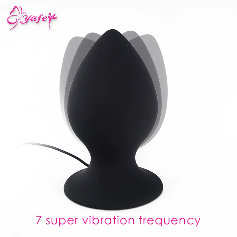 Super Big Size Anal Plug 7 Speed Vibration Wiress Remote Control Butt Large Huge Unisex Erotic Toys for Women Men |