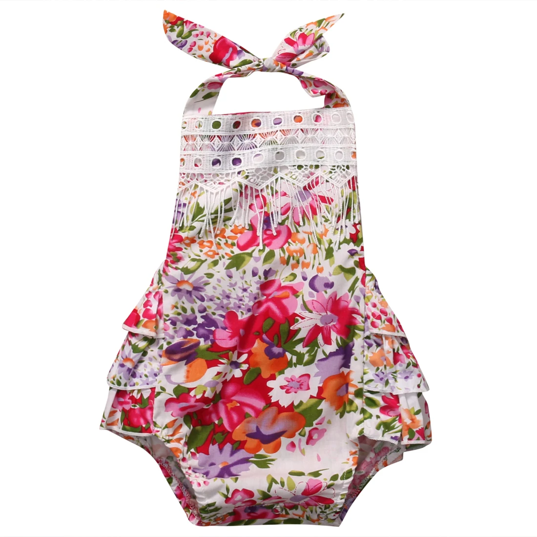 Cute Newborn Baby Girls Summer Floral Romper 2017 Infant Bebes