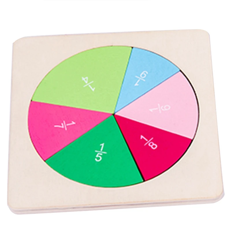Дошкольное круговое математическое деление фракционной доски учебное оборудование образование математическая игрушка Детский обучающий