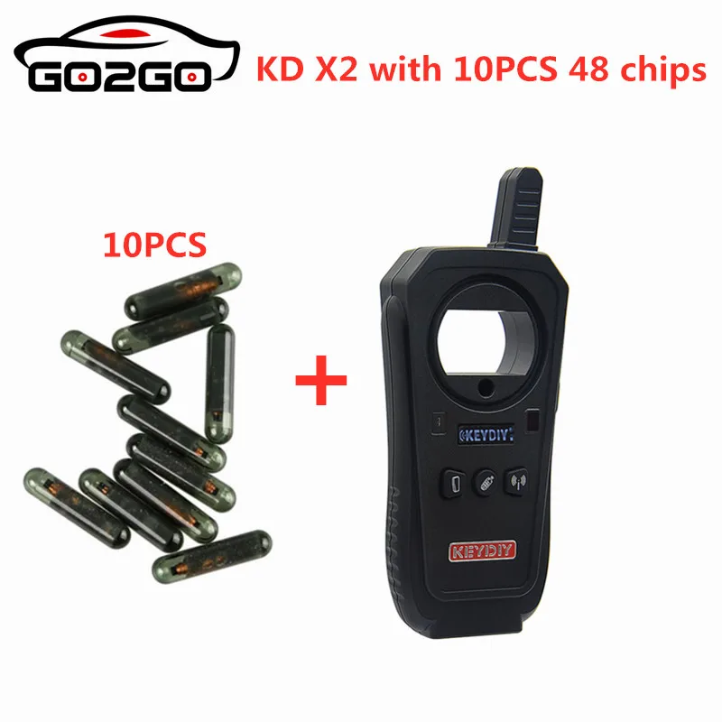 Горячая KEYDIY KD-X2 Автомобильный ключ Гаража двери дистанционного kd x2 генератора/считыватель чипов/частота с 10 шт 48 чипов бесплатно