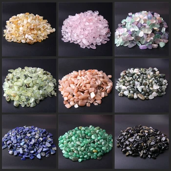 

100g Natural Stone Rock Crystal Gravel chips beads Healing Crystal Tumble Stone Minerals gravel specimen Energy Decorative Stone