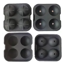 Круглый лоток для льда, форма для изготовления шариков-большой набор из двух(2) сферических форм, изготовленных из высококачественного силикона без бисфенола(00257