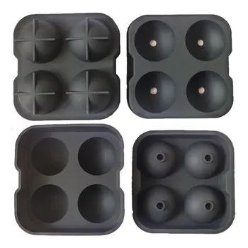 

Free Shipping Round Ice Tray Mold Ball Maker - Large Set of Two (2) Sphere Molds made from High Quality BPA Free Silicone(00257)