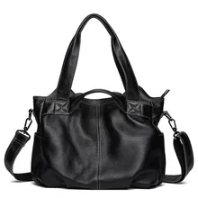 Factory direct fashion business casual Genuine Leather men handbags retro dumplings wear-resistant leather shoulder bag men bag