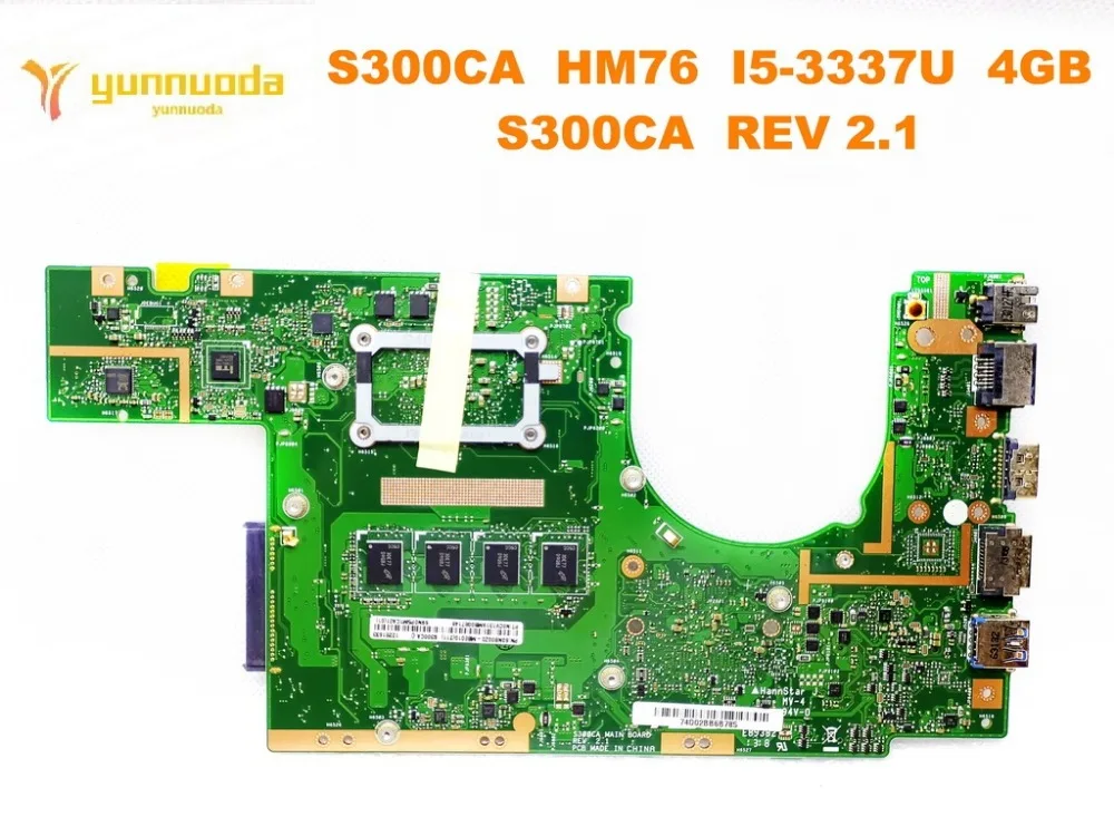 الأصلي ل ASUS S300CA اللوحة المحمول S300CA HM76 I5-3337U 4 GB S300CA REV 2.1 اختبار جيد شحن مجاني