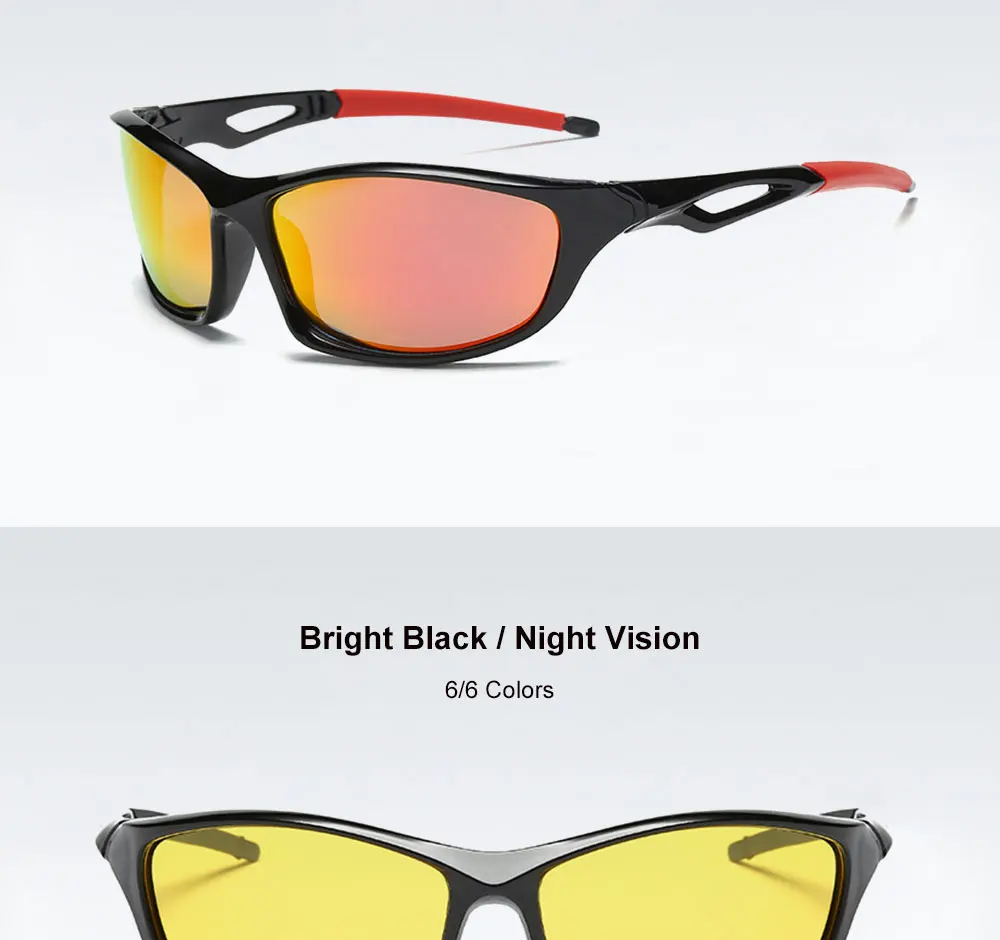 VEGA Eyewear Sports Sunglasses Men Polarized Clear Riding Bike Sunglasses Women Sports Glasses at Night Cycling Sunglasses 202 (16)