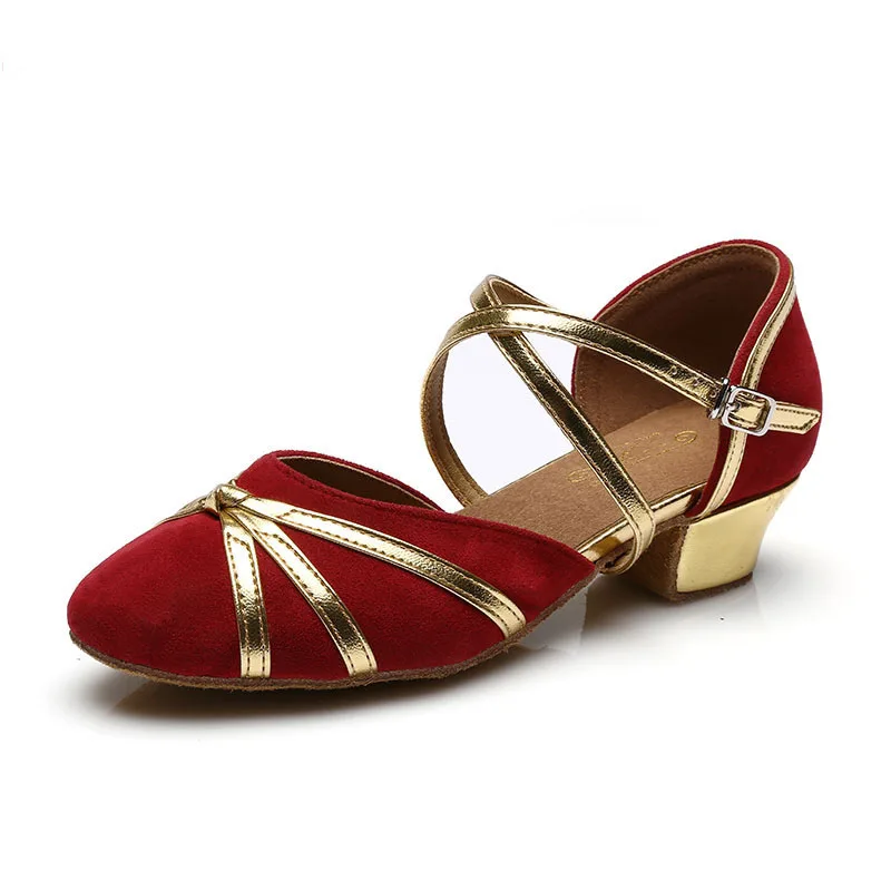 New Children Latin Dance Shoes Kids Girls Party Tango Ballroom Soft