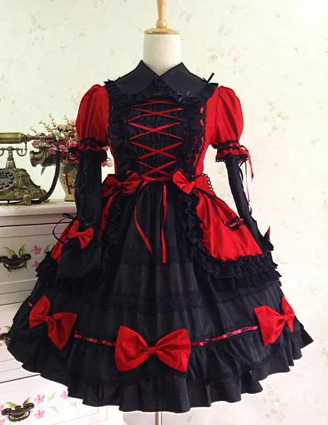 Можно изготовить на заказ классическое платье лолиты женский многослойный костюм на Хэллоуин для косплея Хлопковое платье JSK костюмы для девочек - Цвет: As Picture