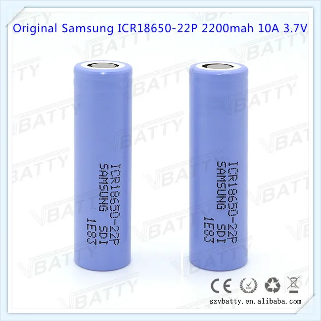 Для samsung INR18650-22P 22P 18650 2200mah 10A 3,7 V перезаряжаемый литий-ионный аккумулятор высокого стока для автомобиля баланса(1 шт