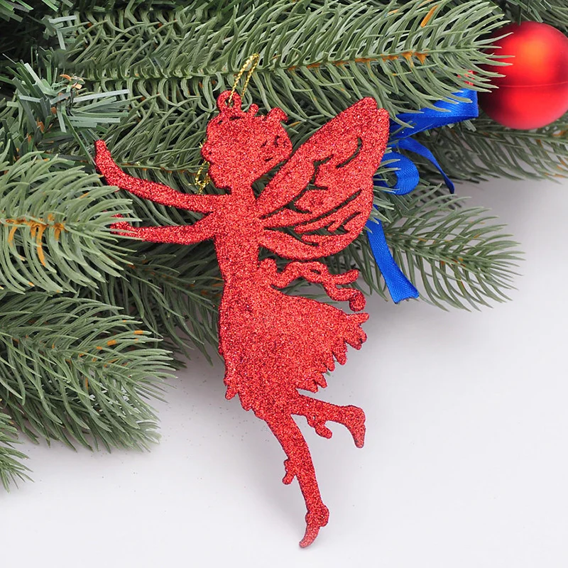 Christmas Tree Decorations Angel Shape Hanging Xmas Party Ornament