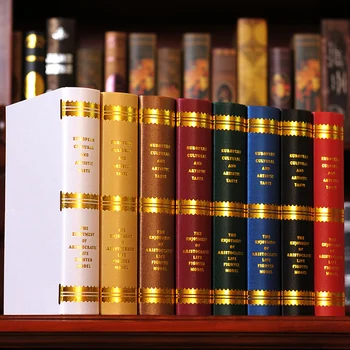 

8PC book European simulation Photography study bookcase props simulation Fake mode box 0543 decoration Book