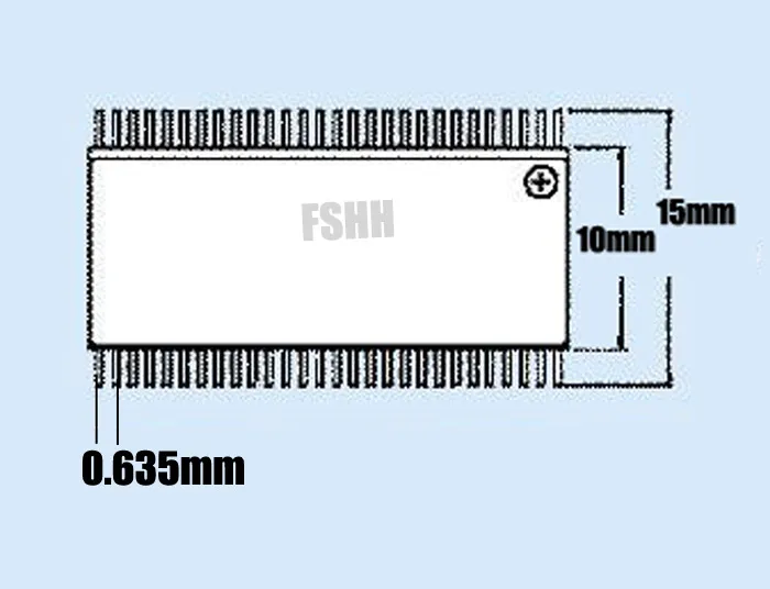 Fp-48-0.635 IC Тесты socke раскладушка SSOP48 разъем шаг = 0.635 мм Ширина = 10 мм/15 мм