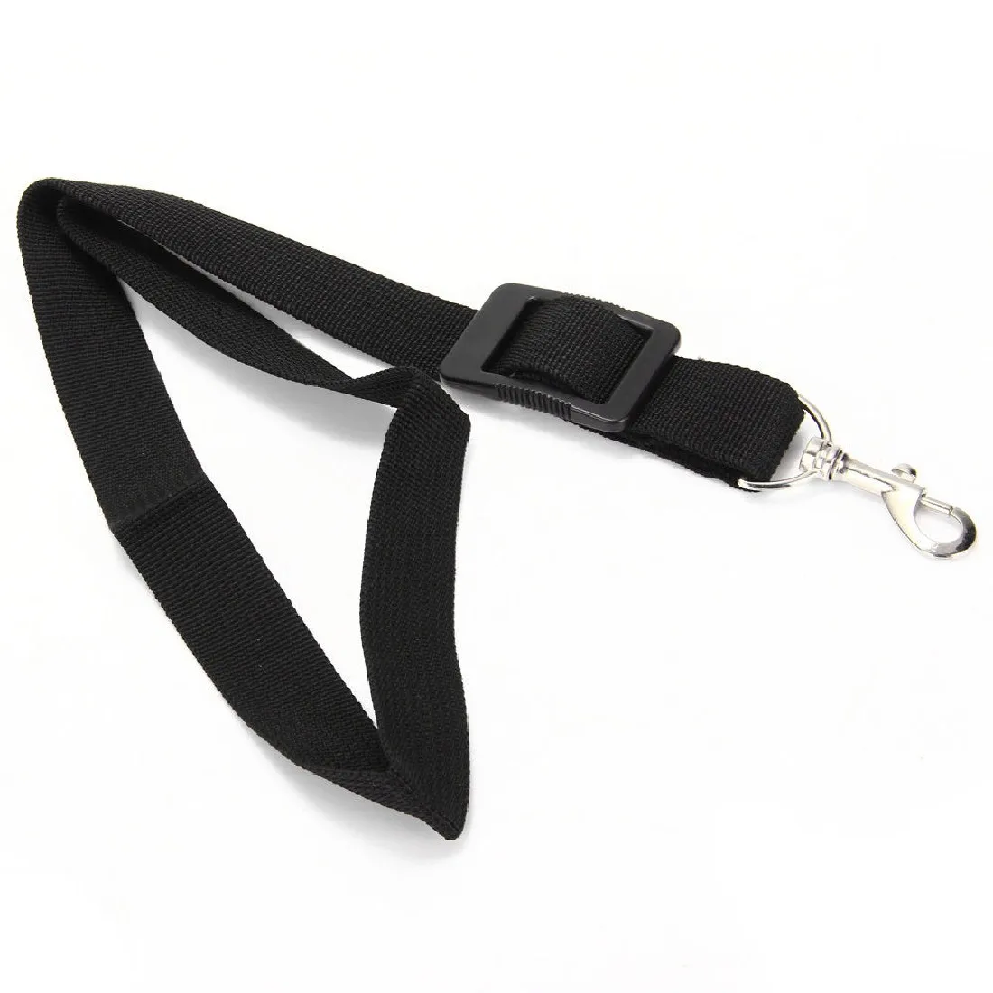 

New Pro Sax Adjustable Portable Black Saxophone Nylon Neck Strap Harness Belt With Metal Spring Hook