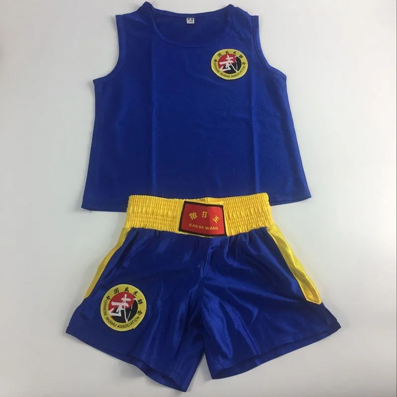 

Muay Thai Boxing Kicking Box MMA Shorts+Tank Tops Pantalones Corto Sanda Wushu Martial Arts Pantalon Boxeo Shorts and Blouses