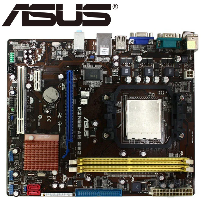 Настольная Материнская плата ASUS M2N68 AM SE2 7025 630a Socket AM2 + для Athlon 64 X2 FX Sempron DDR2 4G