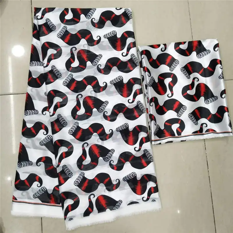 Новое поступление,, имитация шелковой ткани, африканская ткань с принтом, ткань нигерийская Анкара, Африканские Восковые принты, 4+ 2 ярдов/комплект! F736