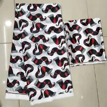 Новое поступление,, имитация шелковой ткани, африканская ткань с принтом, ткань нигерийская Анкара, Африканские Восковые принты, 4+ 2 ярдов/комплект! F736