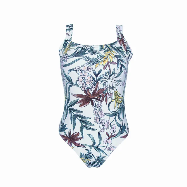 YCDYZ 2019 New Floral Print one Piece Swimsuit Swimwear Female High ...