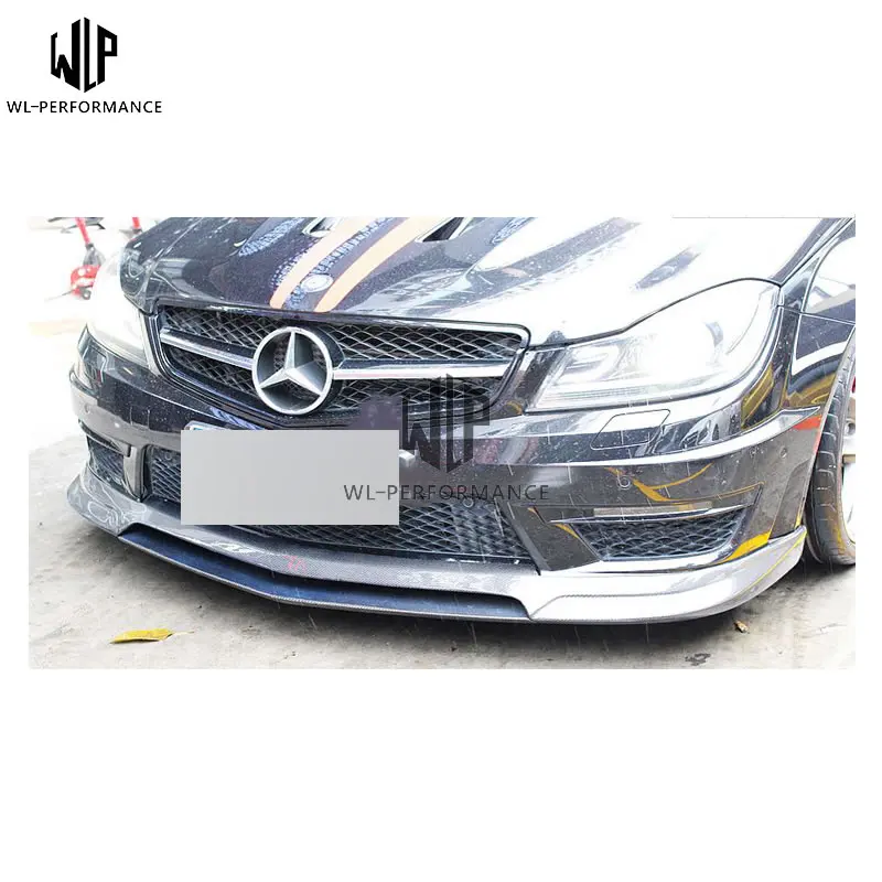 C Class углеродного fiper большой спереди Bumber спойлер диффузор автомобильный передний