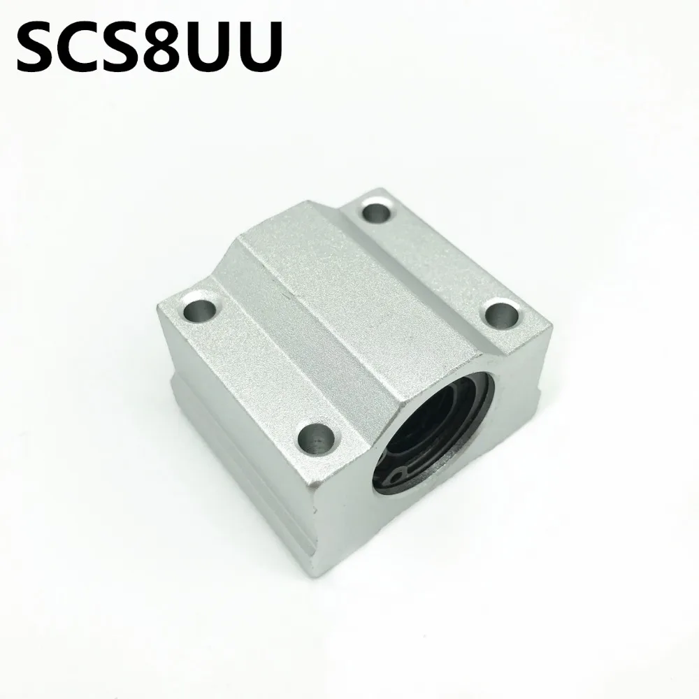 

SC8UU SCS8UU 8mm Slide Unit Block Bearing Steel Linear Motion Ball Bearing Slide Bushing Shaft