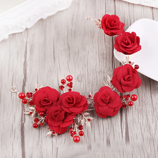 Red Wedding Hair Pieces Wedding Ideas