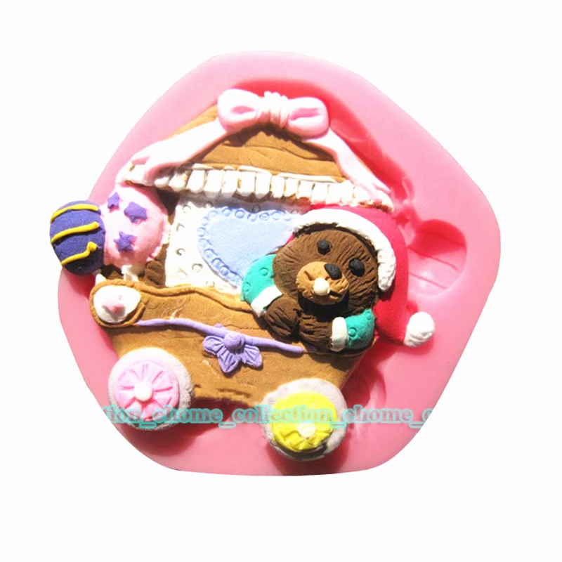 

NEW Christmas Baby Bear Shape Fondant Cake Mold Silicone Sugarcraft Xmas Cake Decorating Tools Baking Kitchen Accessories