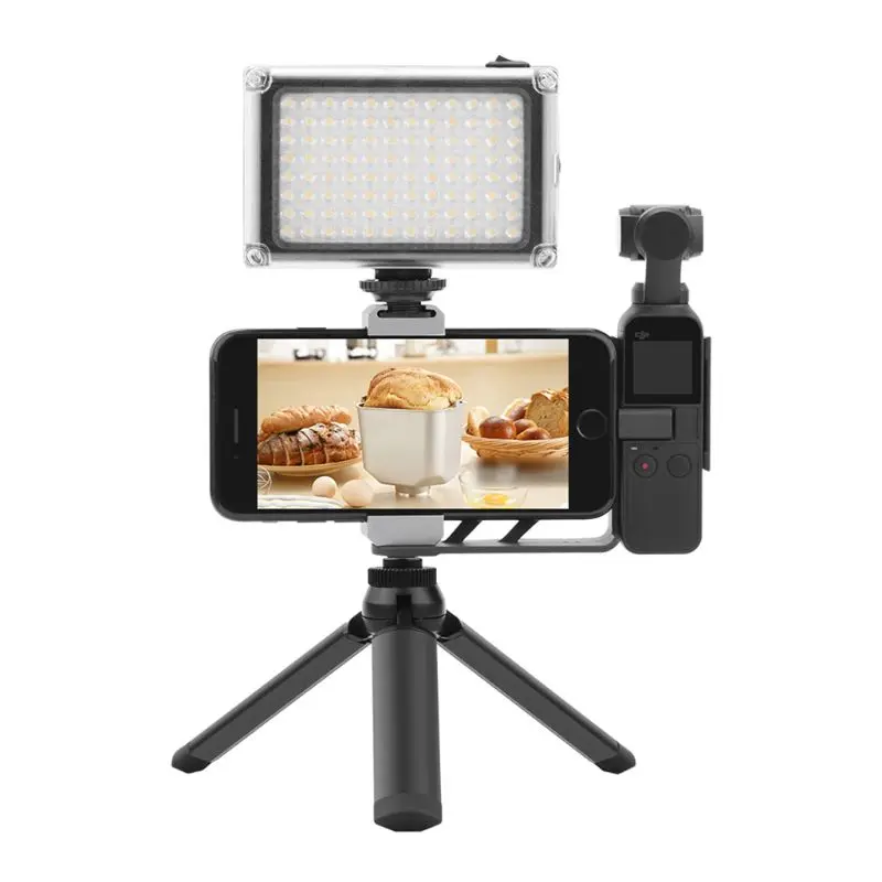 

Foldable Phone Holder Adapter Clip Selfie Mount Metal Tripod for DJI Osmo Pocket Handheld Gimbal Camera Accessories